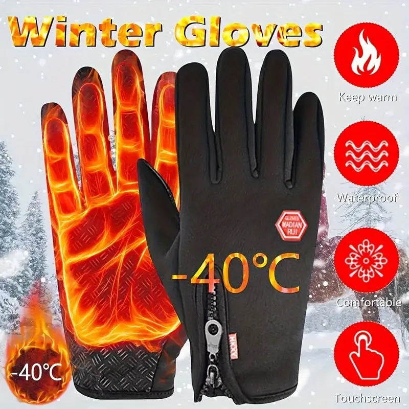 🎁Windproof Touchscreen Winter Gloves – Thermal Warmth for Men & Women