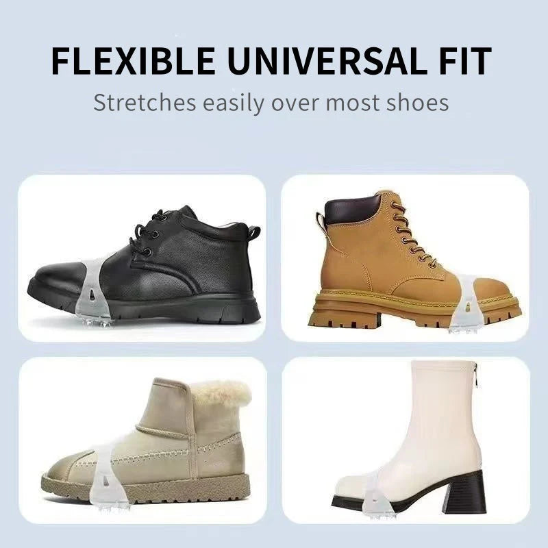 ❄️ Winter Sale:50% OFF!!🔥Universal 5-Tooth Ice Cleats for Shoes & Boots